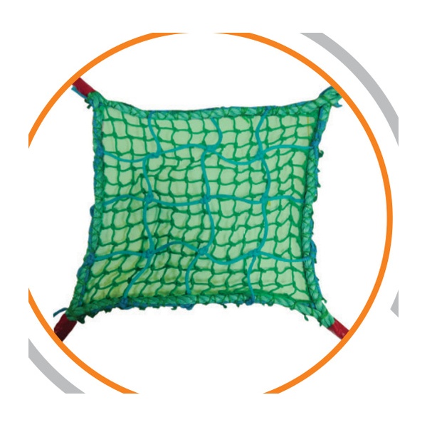 IND-NET-012 Triple Layer Heavy Construction Safety Net (5mm + 2.5mm + 120 GSM Fabric)